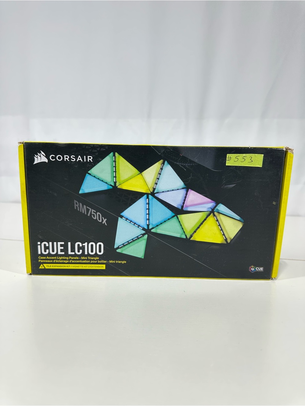 #553 CORSAIR iCUE LC100 Accent Lighting Panels- Mini Triangle- 9 Tile Expansion
